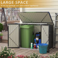 6' x 3' Black Metal Outdoor Storage Shed C595287