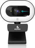 1080P Webcam with Ring Light and Privacy Cover U46752