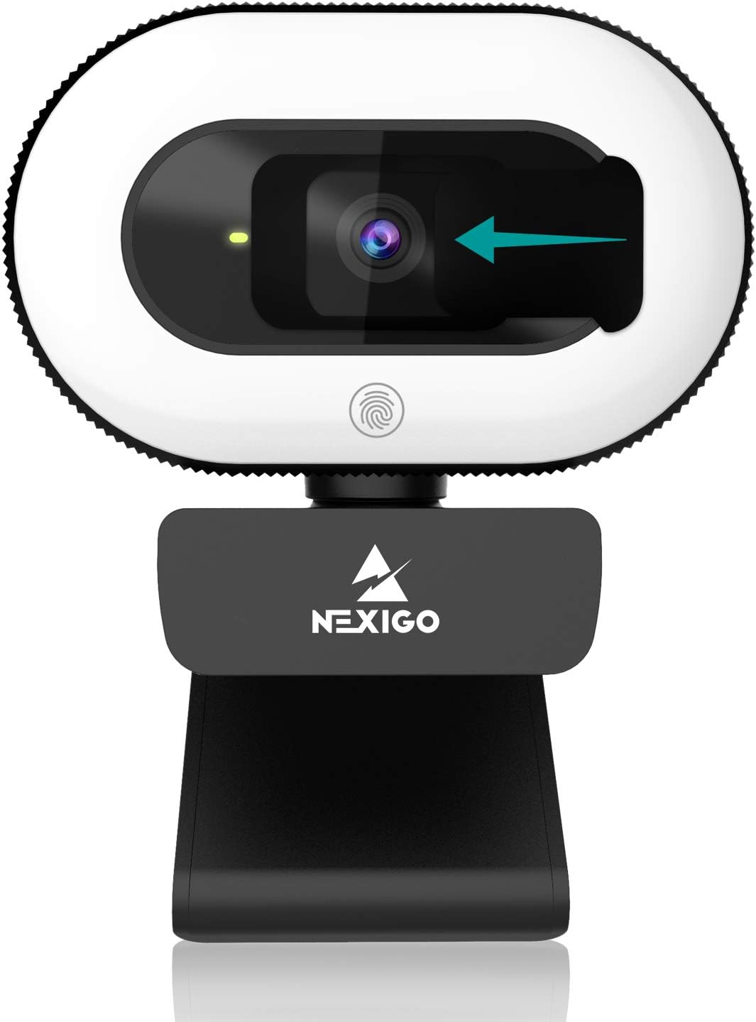 1080P Webcam with Ring Light and Privacy Cover U46752