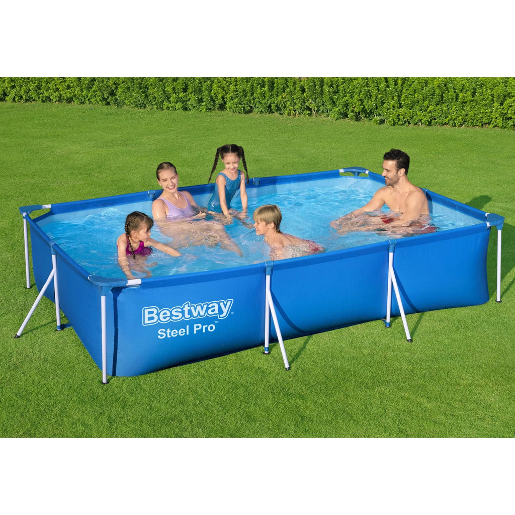 Steel Pro Rectangular Above Ground Swimming Pool Set G491712
