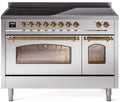 48 Induction Range with Electric Oven in Stainless Steel N556