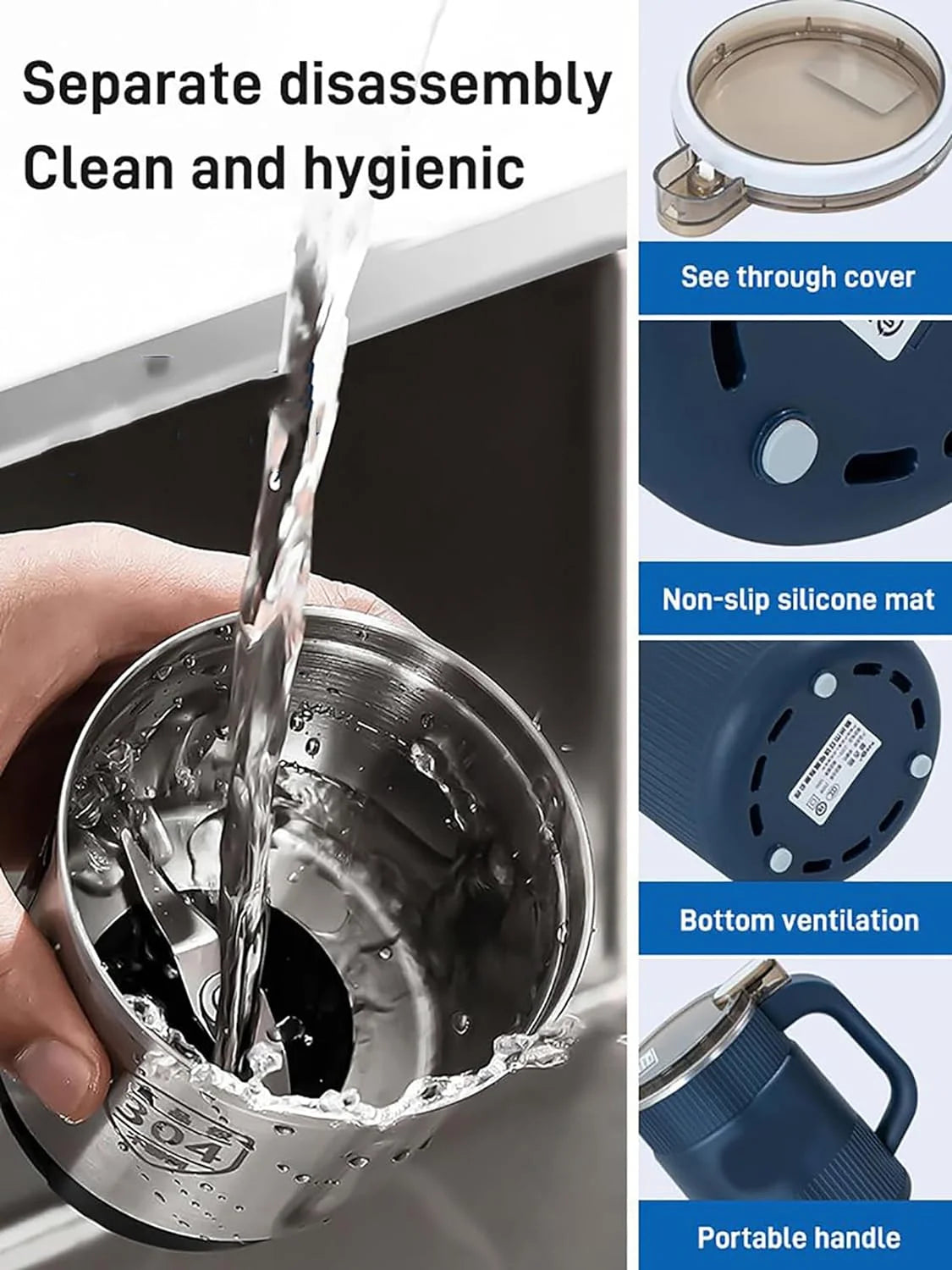 Electric Coffee Grinder with 304 Stainless Steel Blade K2682
