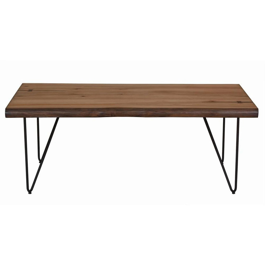 Mid-Century Wood Coffee Table with Hairpin Legs Q128334