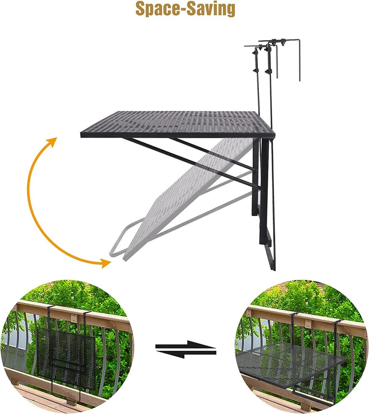 Folding Hanging Table 5 Height Adjustable X3487