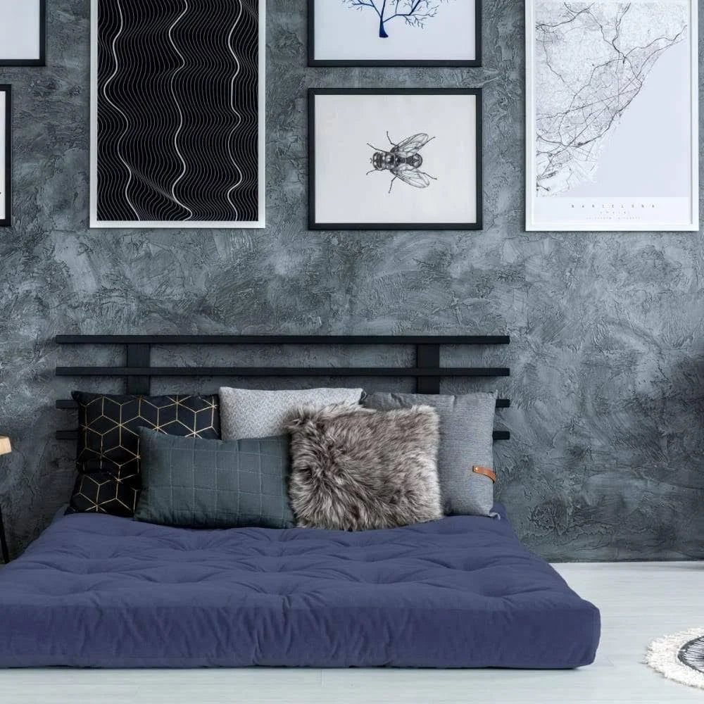 Navy Poly Foam Futon A27705