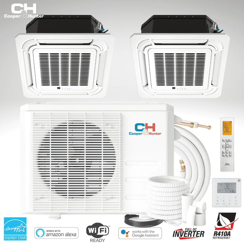 36000 BTU 230V Dual 2 Zone Mini Split Heat Pump Air Conditioner E37422