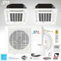 36000 BTU 230V Dual 2 Zone Mini Split Heat Pump Air Conditioner E37422