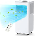 8,000 BTU Portable Air Conditioner with Dehumidifier and Fan Modes, White W691458