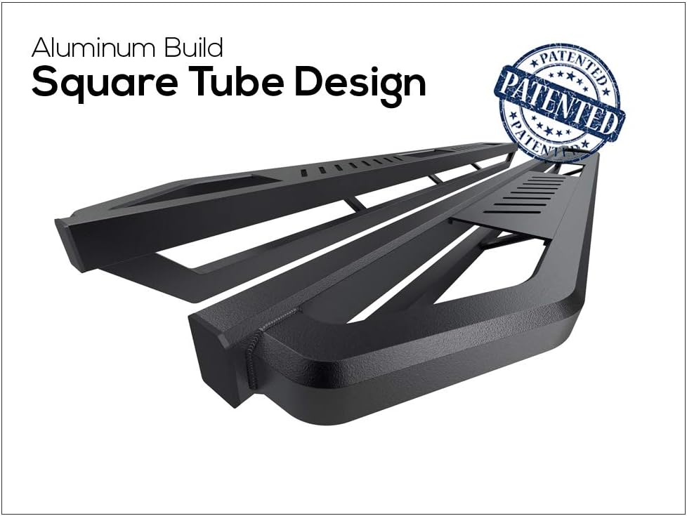 Aluminum Side Steps Compatible with Ford F150 SuperCrew Cab & F-250 F-350 Super Duty Crew Cab D909