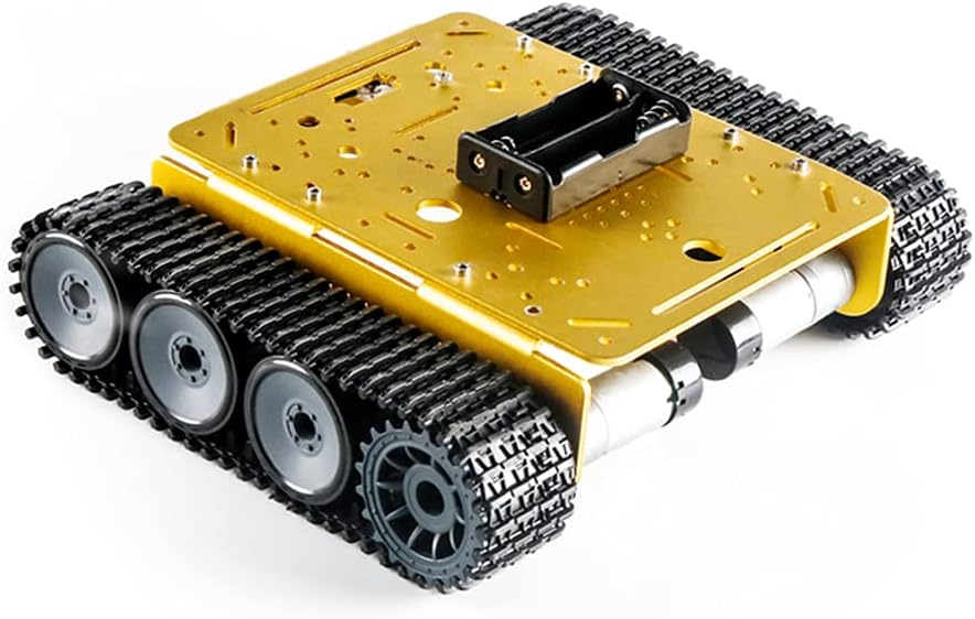 Metal Track Crawler Robot Chassis Kit with DC Motor with Encoder U524