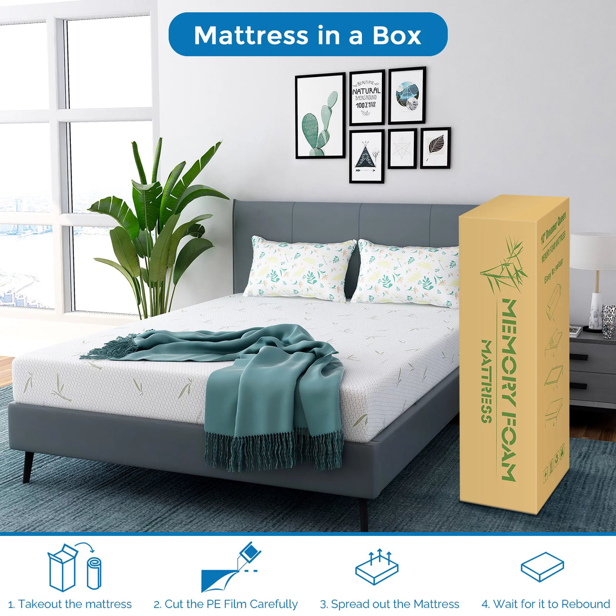 8 inch Memory Foam Full Mattress A62952