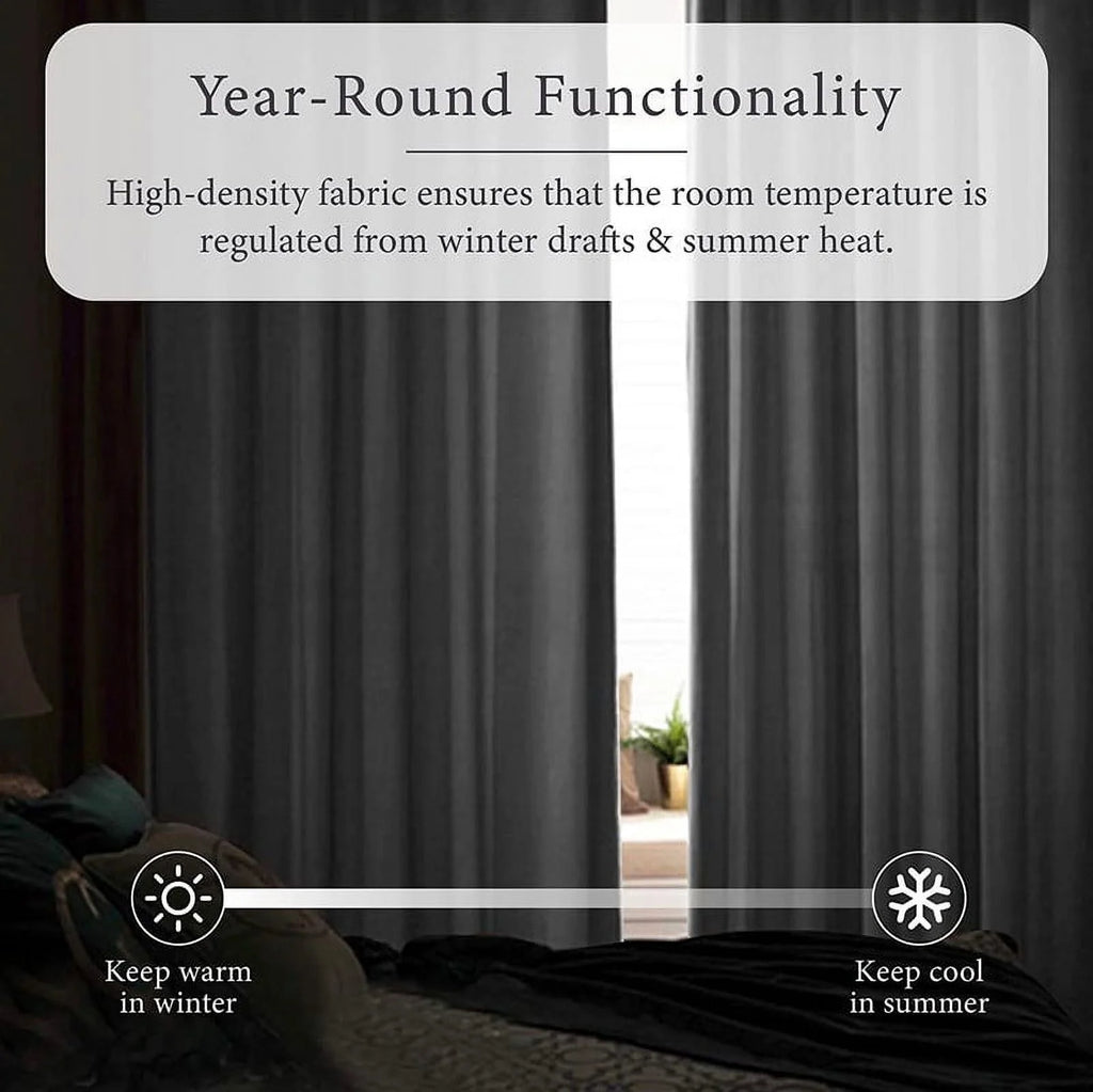 Beige Blackout Curtain 42x84 N208223