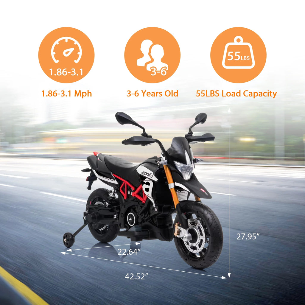 12V Ride on Motorcycle Electric Motorbike with Training Wheels E960