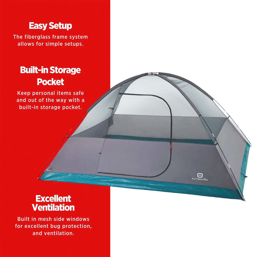 8 Person 3 Season Dome Tent with Room Divider & Rainfly I441981