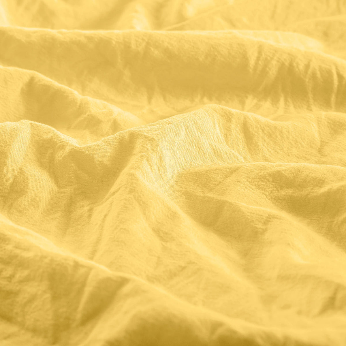 Washed Crinkled Sheet Set Twin Yellow L8859