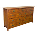 9-Drawer Solid Wood Dresser in Cherry D520
