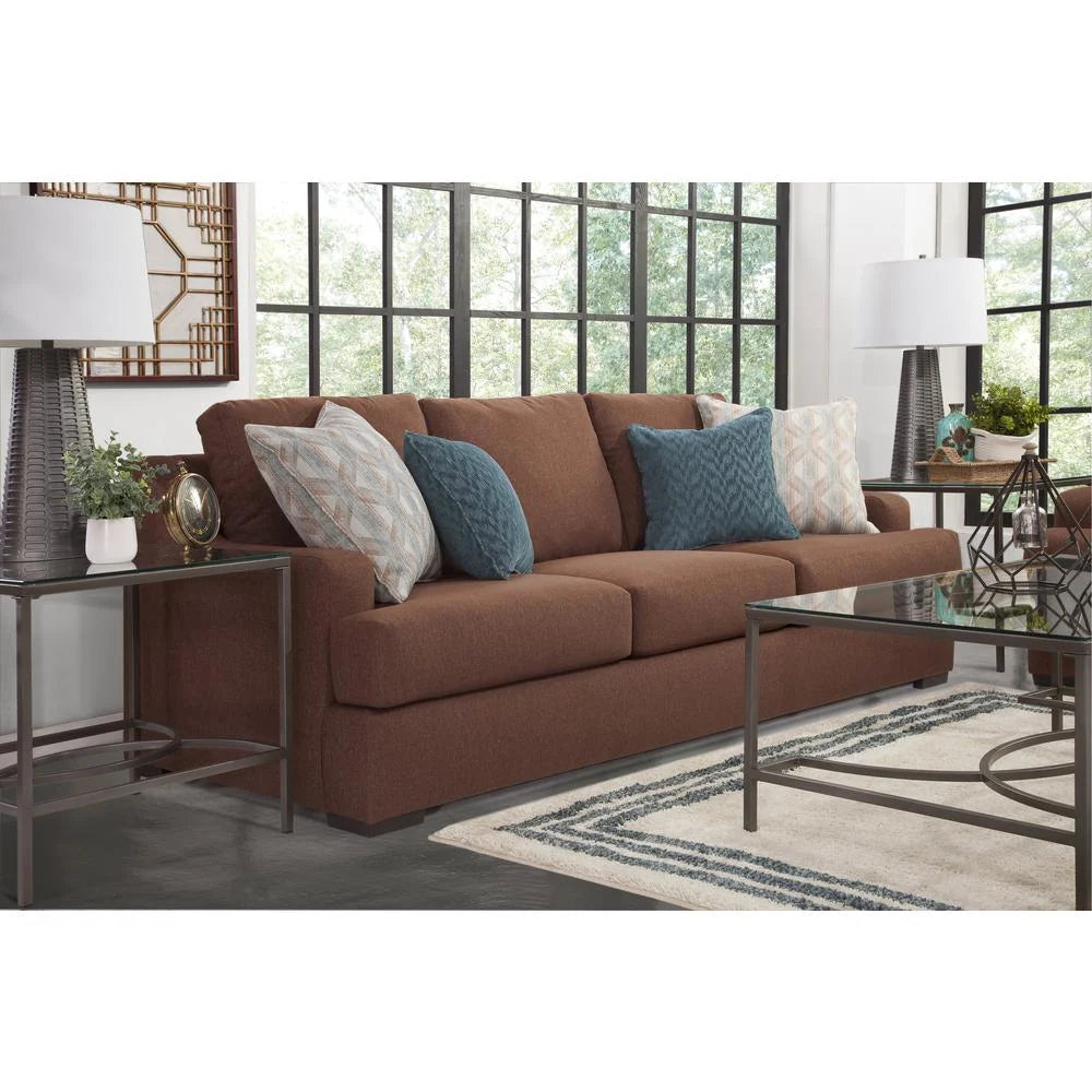 Cinnamon Sloped Track Arm Sofa R611548