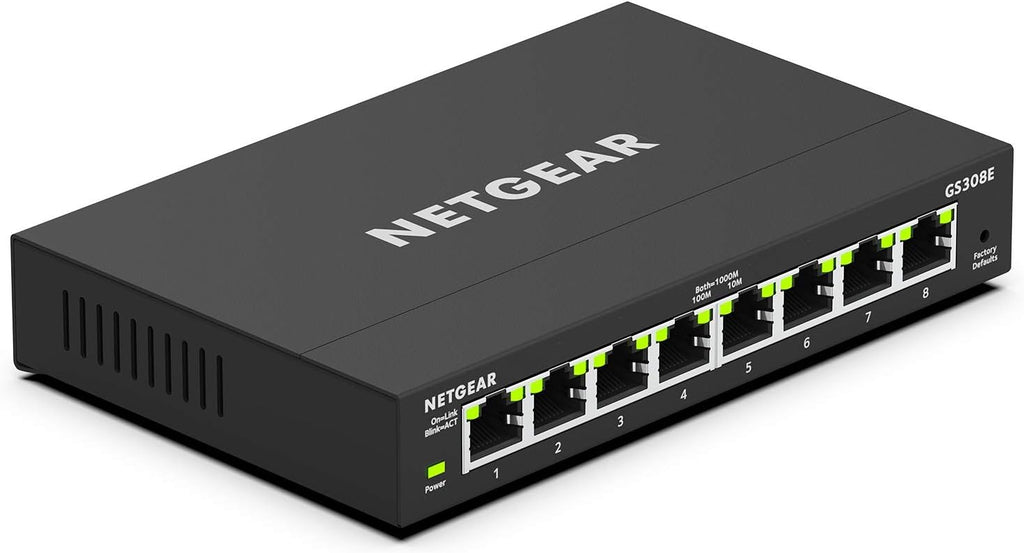 Black 8-Port Gigabit Ethernet Plus Switch Pack of 2 A580