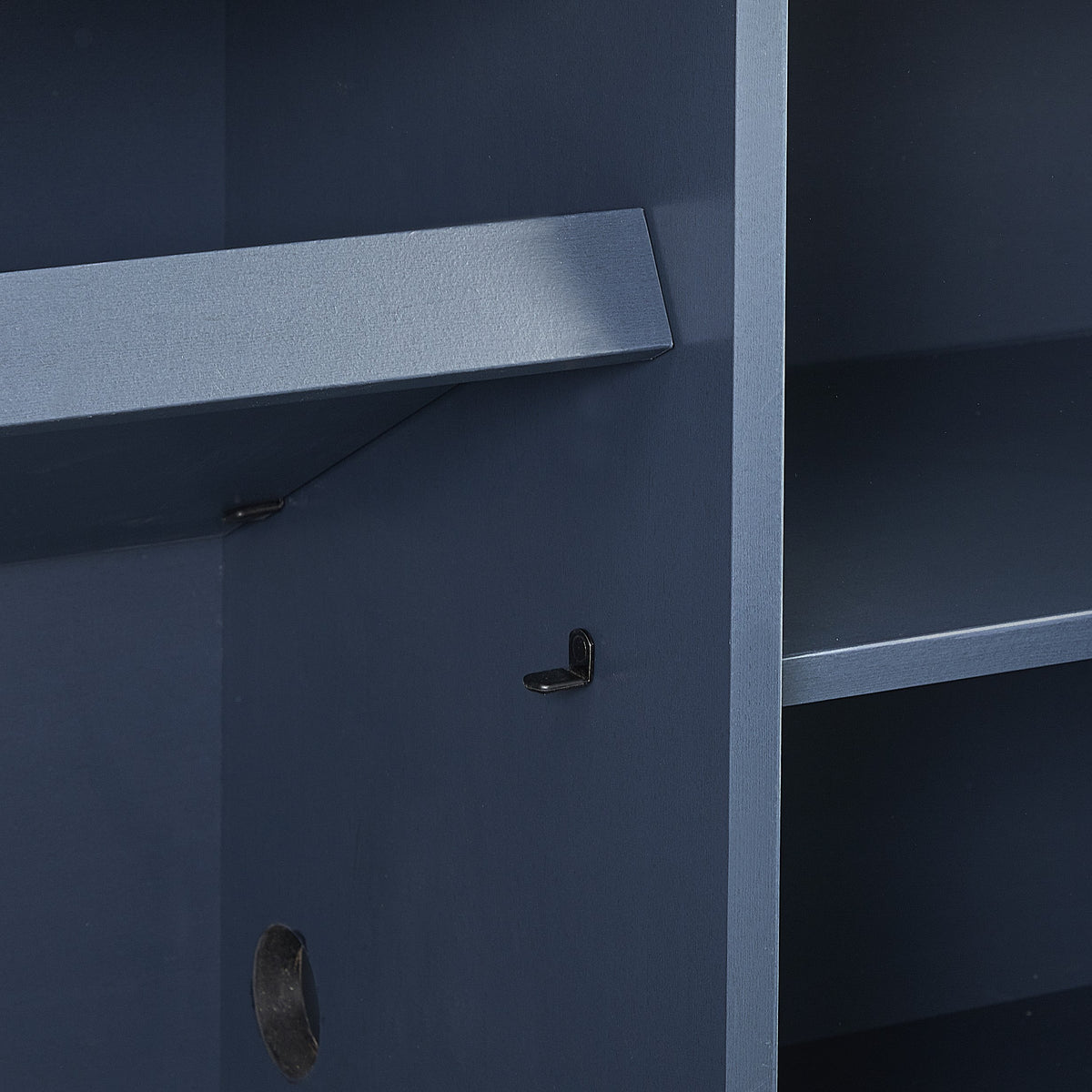 Navy Blue 64 inch TV Stand with Adjustable Shelf O1986